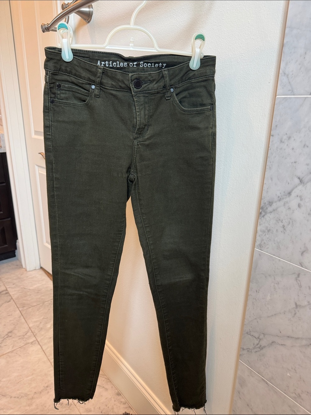 Articles of Society Olive Green Skinny Jeans